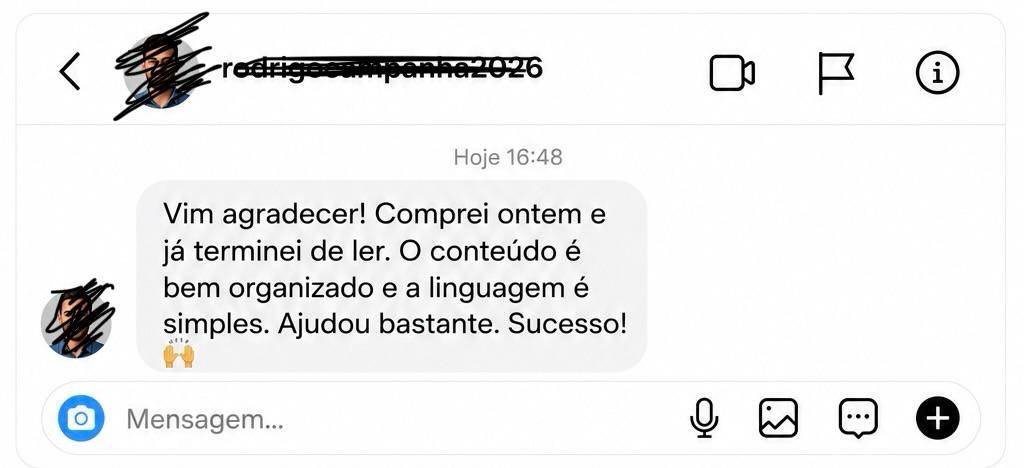 Depoimento de leitor do guia Eleições 2026 sem Multa 3
